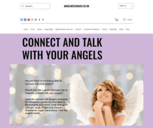 Angelguidedmeditations.com(Psychic Readings) Screenshot
