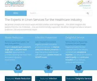 Angelica.com(Hospital Linen Services & Medical Laundry Services) Screenshot