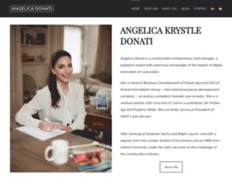 Angelicadonati.com(Angelica Krystle Donati) Screenshot