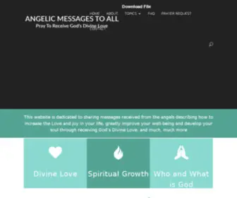 Angelicmessages.org(Angelic Messages To All) Screenshot