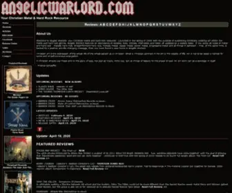 Angelicwarlord.com(Christian Metal) Screenshot