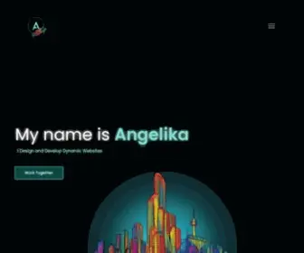 Angelikach.com(Angelika Cheng's Portfolio Website) Screenshot