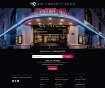 Angelikafilmcenter.com(Angelika Film Center) Screenshot
