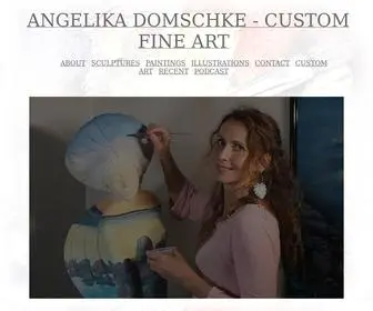 Angelikart.com(Angelika Domschke specializes in custom and collectable artwork) Screenshot