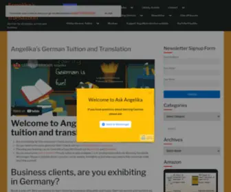 Angelikasgerman.co.uk(Angelika's German tuition and translation. Angelika) Screenshot