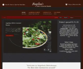 Angelinasdeli.com(Angelina's Deli) Screenshot