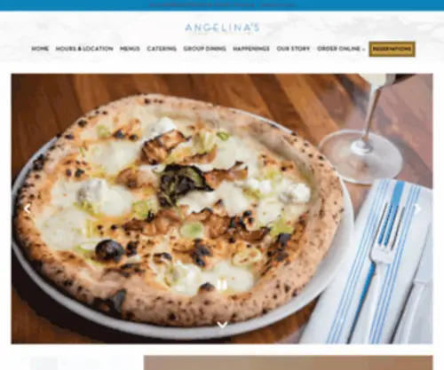 Angelinaspizzeria.com(Angelina's Pizzeria Napoletana) Screenshot