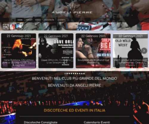 Angelipierre.net(Discoteche, Club, Eventi e Feste in Italia) Screenshot