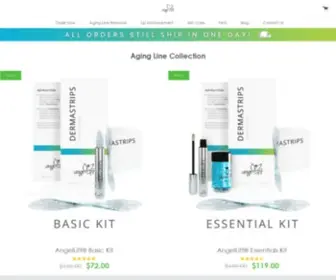 Angellift.com(Clinically Proven Wrinkle Reduction with DermaStrips) Screenshot