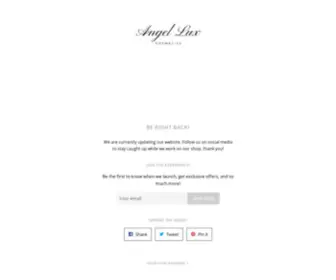 Angelluxcosmetics.com(An online beauty store) Screenshot