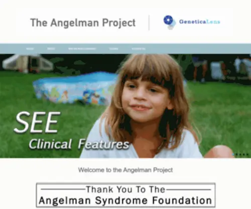 Angelmanproject.com(Video Database Documenting Angelman Syndrome) Screenshot