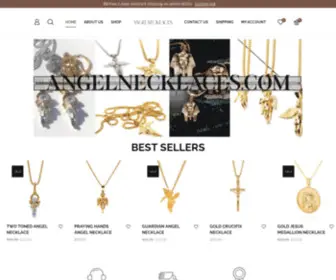 Angelnecklaces.com(Premium Angel and Other Rare Necklaces and Pendants) Screenshot