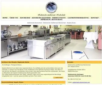 Angelo-Kochschule.com(Italienische mediterrane Kochschule in München) Screenshot