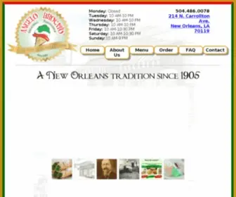 Angelobrocatoicecream.com(A New Orleans tradition since 1905) Screenshot