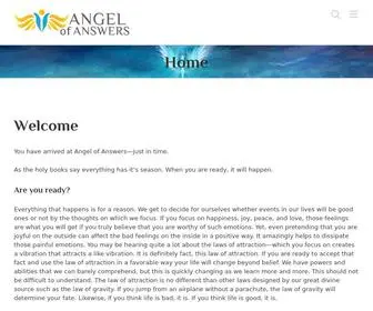 Angelofanswers.com(Angel of Answers) Screenshot