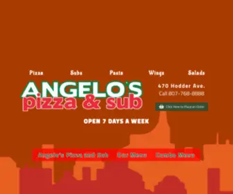 Angelospizzaandsub.ca(Angelo's Pizza and Sub) Screenshot