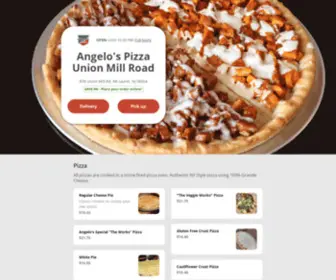 Angelospizzaunion.com(Get 5% off your pizza delivery order) Screenshot