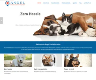 Angelpetrelocation.com(Angel Pet Relocation) Screenshot