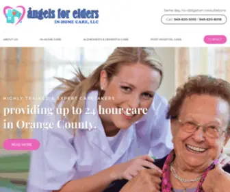 Angels4Elders.com(Private Home Care for Orange County & Los Angeles County) Screenshot