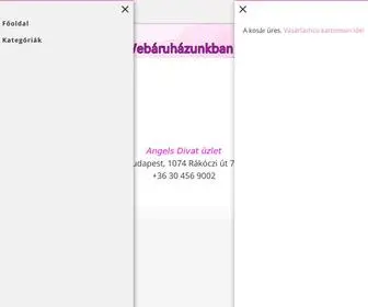Angelsdivat.hu(Női divat) Screenshot