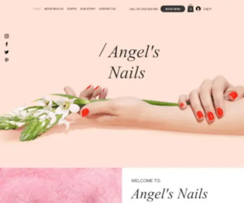 Angelsnailsnv.com(Angel's Nails) Screenshot