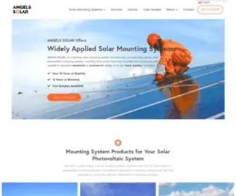 Angelssolar.com(Solar Mounting System Solar Farm Solar Power Plant) Screenshot
