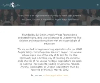 Angelswingsfoundation.org(Angels Wings Foundation International) Screenshot