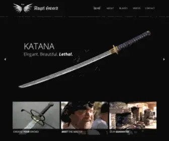 Angelsword.com(Custom Knives & Swords For Sale) Screenshot