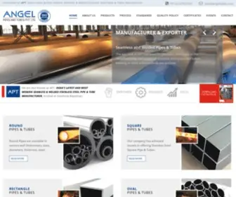 Angeltubes.com(Stainless Steel Seamless & Welded Pipes & Tubes Manufacturer in India) Screenshot