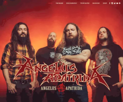 Angelusapatrida.com(New album 'Angelus Apatrida' out now) Screenshot