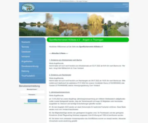 Angelverein-Koelleda.de(Sportfischerverein Kölleda e.V) Screenshot