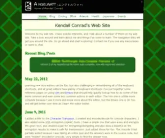 Angelwatt.com(Kendall Conrad's Web Site) Screenshot