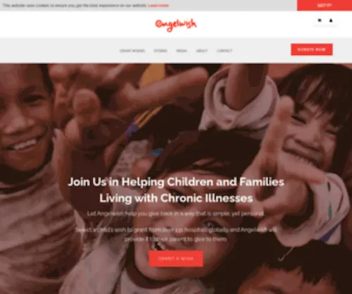 Angelwish.org(Helping children with chronic illnesses) Screenshot