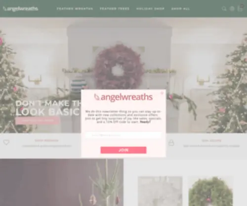 Angelwreaths.com(Modern Home Decor) Screenshot
