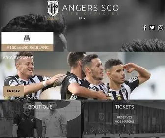 Angers-Sco.fr(Site officiel Angers SCO) Screenshot