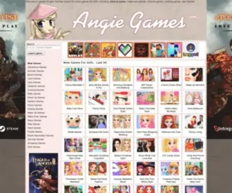 Angiegames.com(Games For Girls) Screenshot