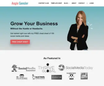 Angiegensler.com(Angie Gensler) Screenshot