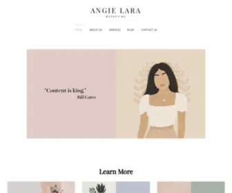 Angielaramarketing.com(ANGIE LARA) Screenshot