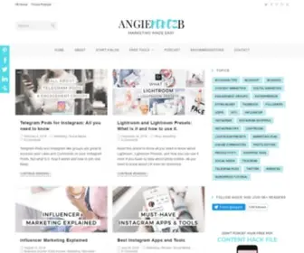 Angieperezb.com(Marketing Made Easy) Screenshot