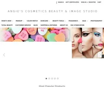 Angiescosmetics.com(Makeup,Beauty Tips,Skin Care by Angie&#039;s Cosmetics) Screenshot
