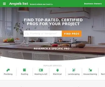 Angieslist.com(Angi (formerly Angie's List)) Screenshot