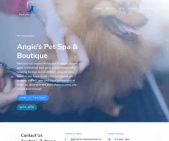 Angiespetspa.com(Shop Now) Screenshot