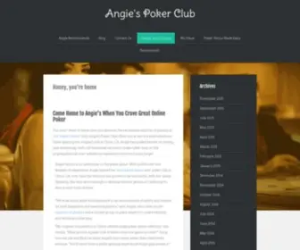 Angiespokerclub.com Screenshot
