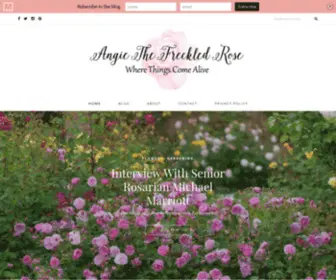 Angiethefreckledrose.com(Angie The Freckled Rose) Screenshot