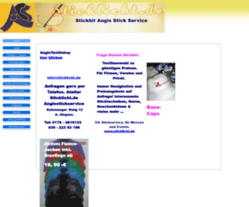 Angisstickservice.de(Angisstickservice) Screenshot