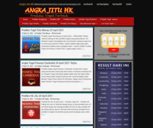 Angkajituhk.club(Angka Jitu HK) Screenshot