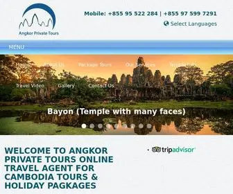 Angkorprivatetours.com(Angkor Private Tours) Screenshot