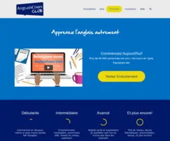 Anglaiscours.fr(Cours d'Anglais et Formations en Ligne) Screenshot