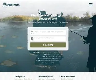 Anglermap.de(Gewässer) Screenshot