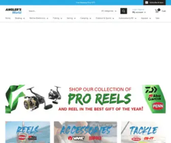 Anglersworld.com(Boating, Fishing & Outdoor Supplies) Screenshot